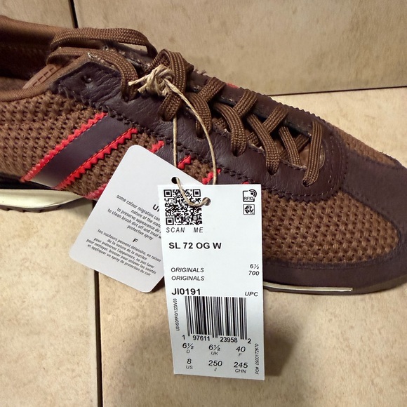 adidas SL 72 OG Preloved Brown / Shadow Brown / Collegiate Red - Picture 11 of 11